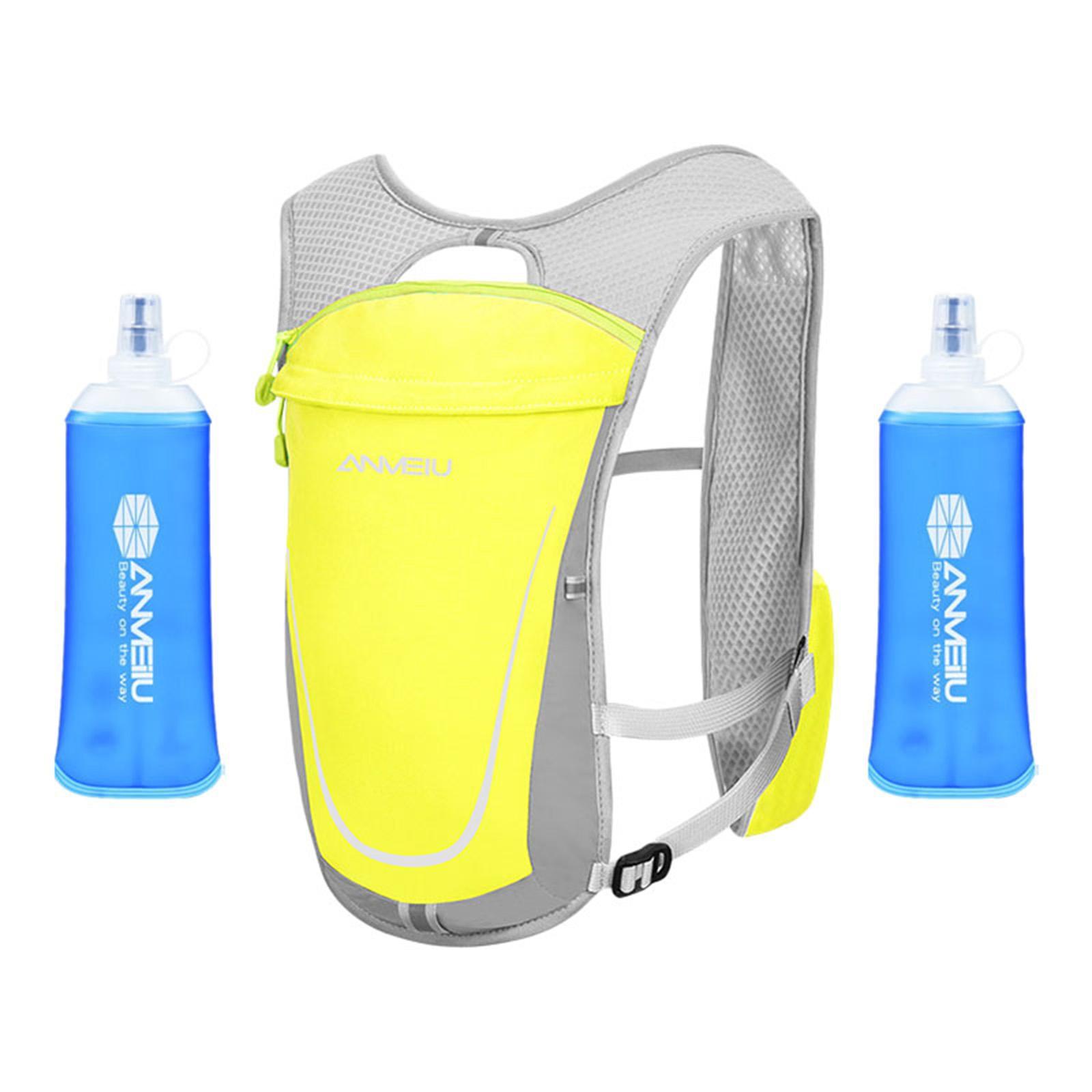 Hydration Vest - เสื้อกั๊กพร้อมถุงใส่น้ำ 2 ชิ้น สำหรับวิ่งจ๊อกกิ้ง ปั่นจักรยาน กิจกรรมกลางแจ้ง
