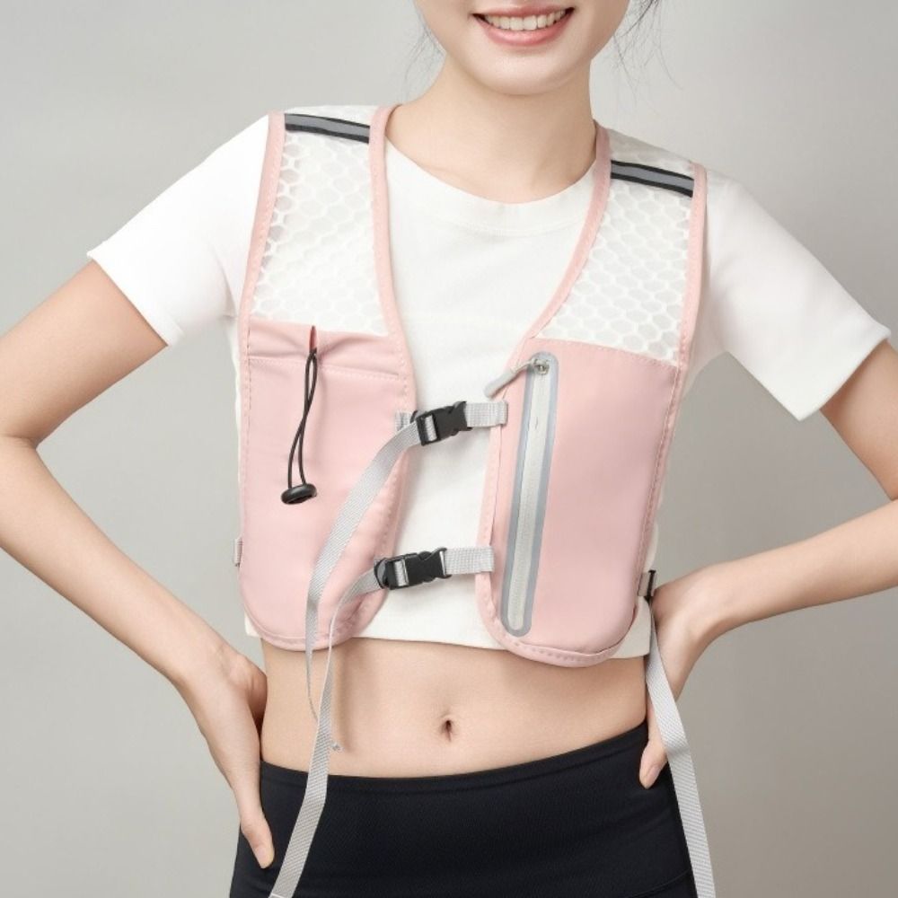 Hydration Vest - เสื้อกั๊กสำหรับวิ่งที่ระบายอากาศได้ดี น้ำหนักเบา มีแถบสะท้อนแสง กระเป๋าสำหรับใส่ของใช้ขณะวิ่ง กันน้ำได้ และมีฟังก์ชันหลากหลาย